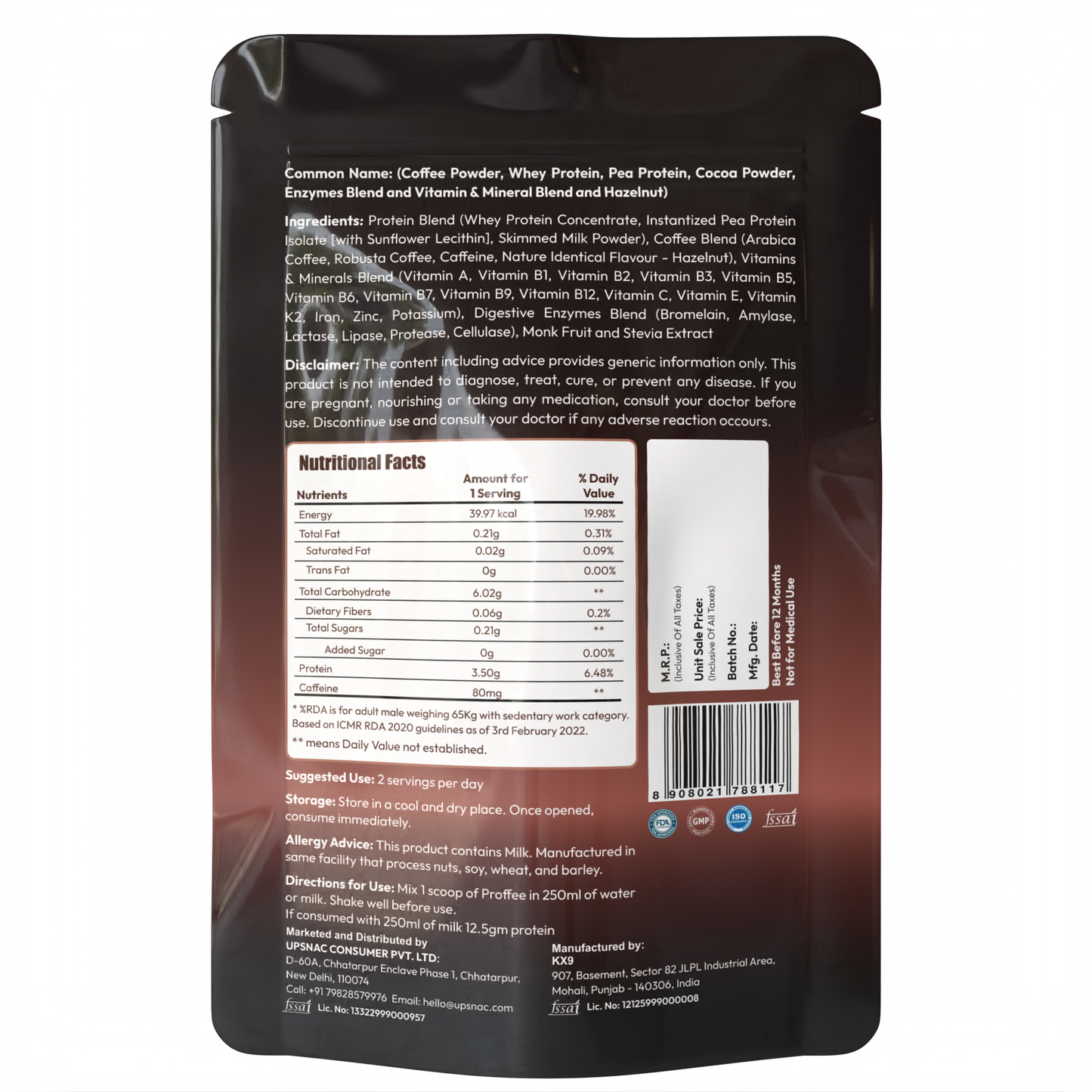 Cafe At Home - Proffee Routine Upgrade Combo - 240gm*2