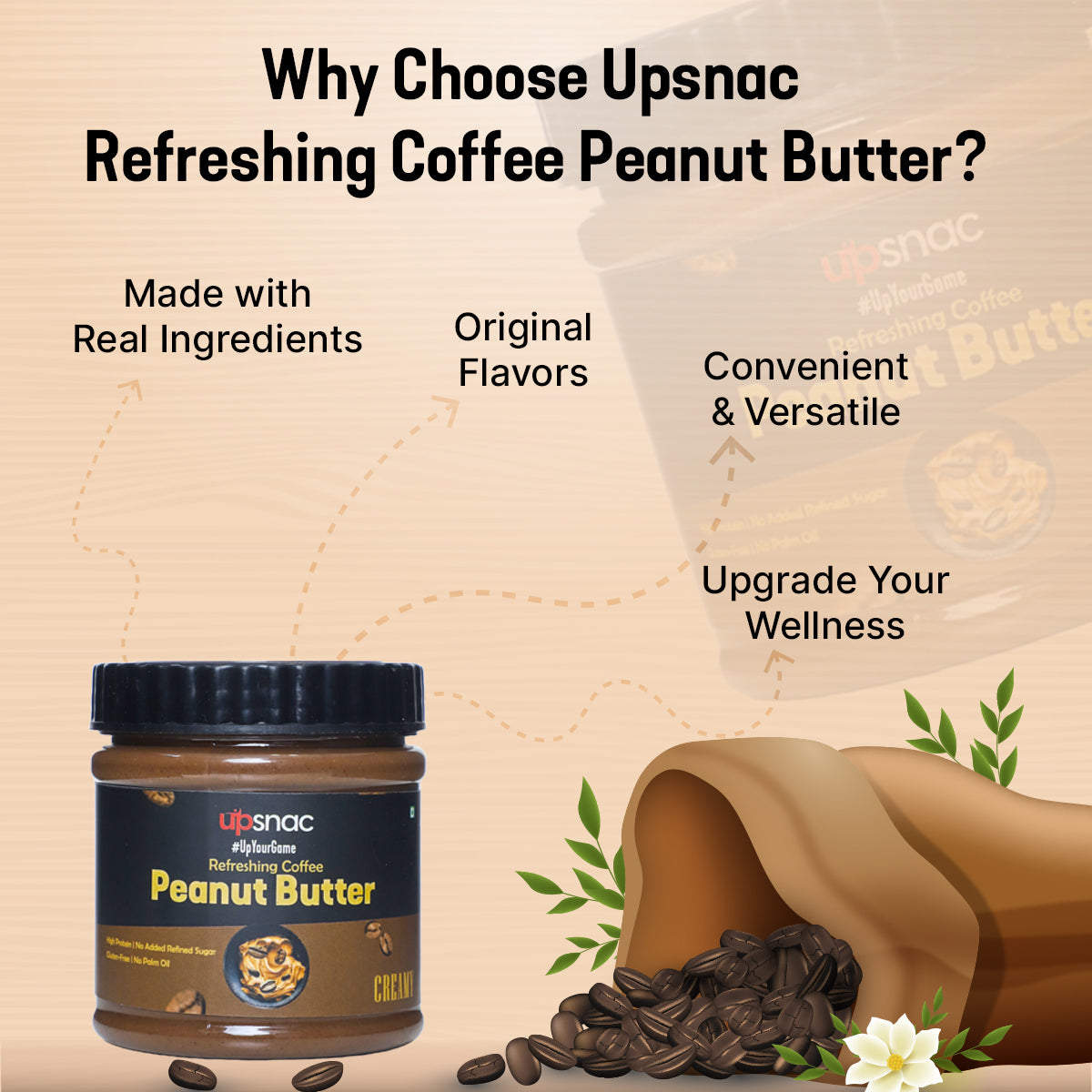 High Protein Peanut Butter Trial Sample Pack – 4 x 50g- Nutty Almond, White Choco, Dark Choco, Refreshing Coffee