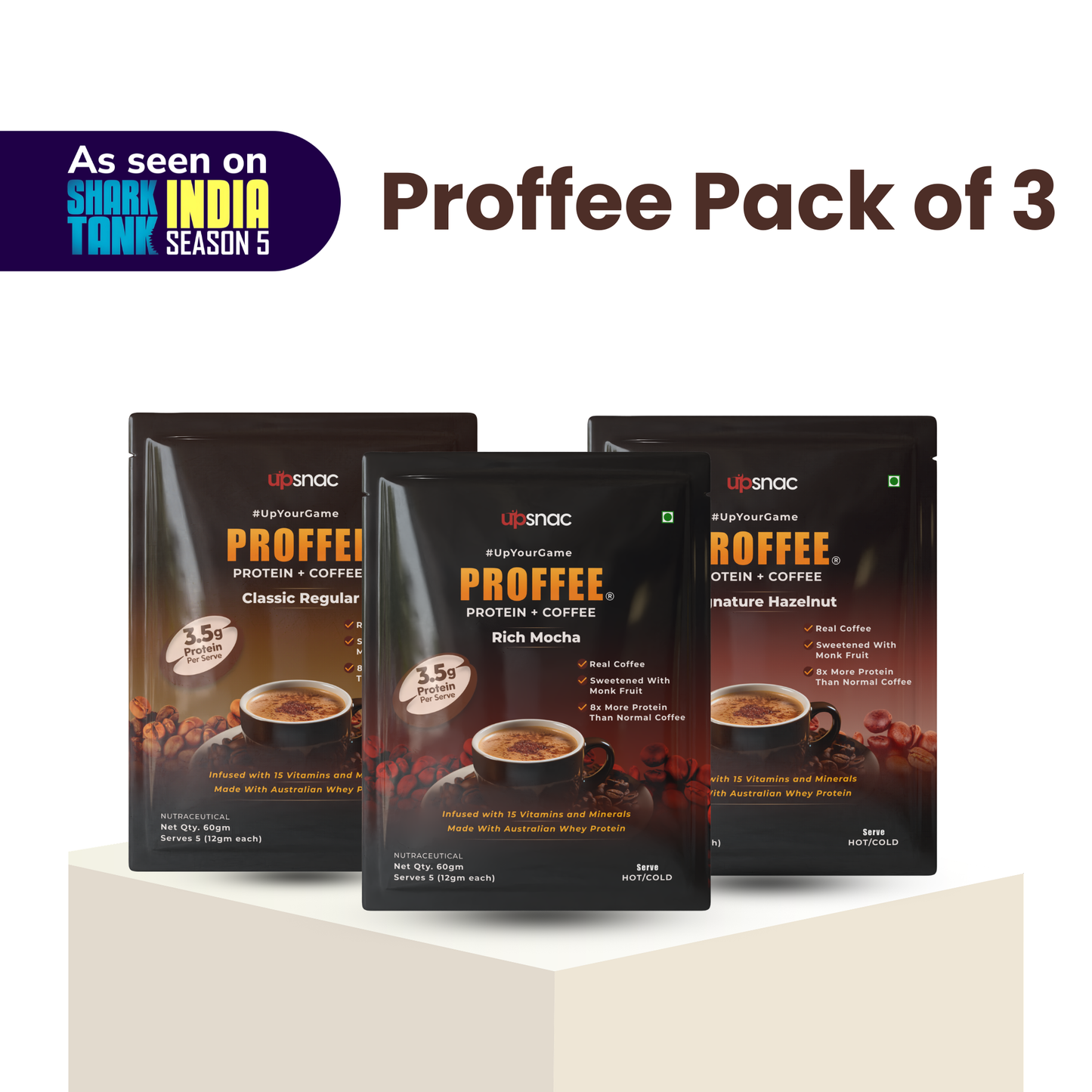 Shark Tank Starter Kit Protein Coffee - All 3 Flavours