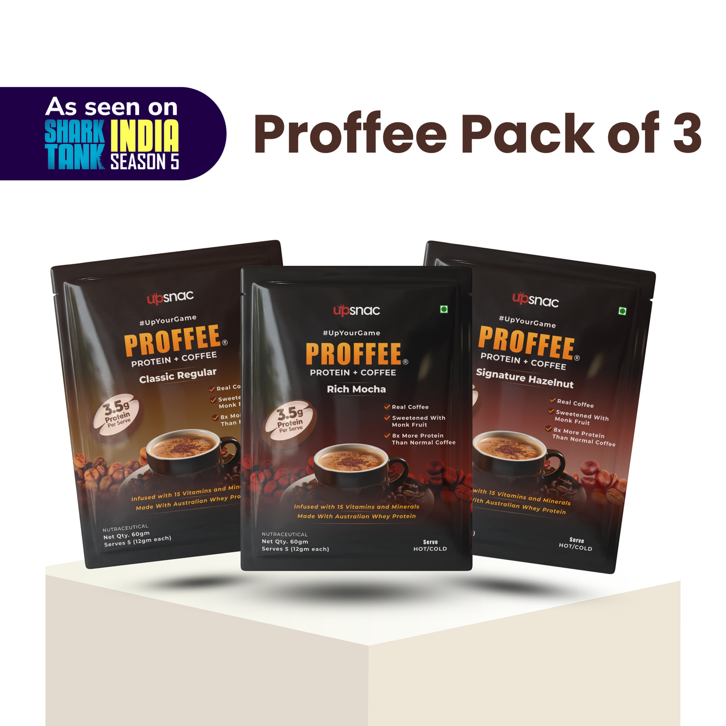 Shark Tank Starter Kit Protein Coffee - All 3 Flavours