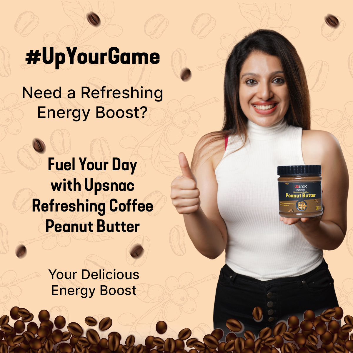 Refreshing Coffee Peanut Butter (Creamy) 300g