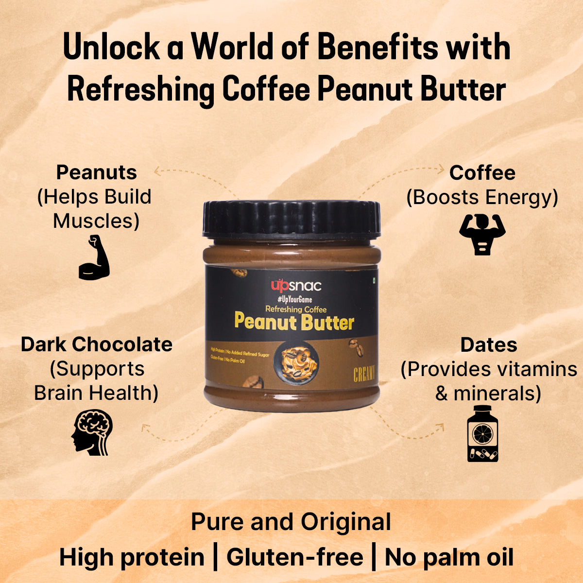 Refreshing Coffee Peanut Butter (Creamy) 300g