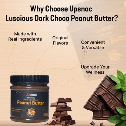 Luscious Dark Choco Peanut Butter (Crunchy) 300g