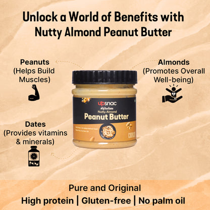 Nutty Almond Peanut Butter (Crunchy) 900g